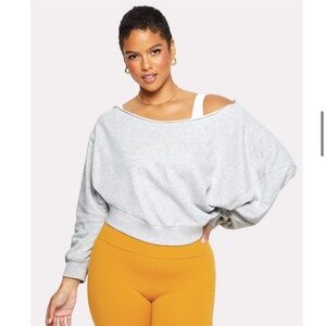 YITTY Light Gray Sweatshirt and Mustard Shorts